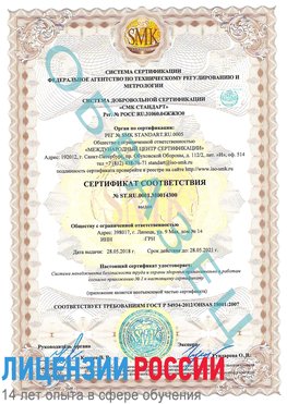 Образец сертификата соответствия Губаха Сертификат OHSAS 18001
